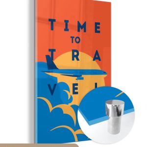 MuchoWow® Peinture sur verre – Avion – Vacances – Voyages – 20×30 cm – Peintures sur verre acrylique – Photo sur Glas MuchoWow® Peinture sur verre – Avion – Vacances – Voyages – 20×30 cm – Peintures sur verre acrylique – Photo sur Glas