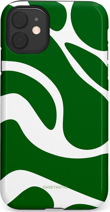 Housse Casetastic Convenant pour Apple iPhone 11 - Étui Protecteur Duo-layer Élégant - Vagues Vertes