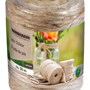 WINDHAGER Juteschnur 4 mm 50 m natur WINDHAGER Juteschnur 4 mm 50 m natur