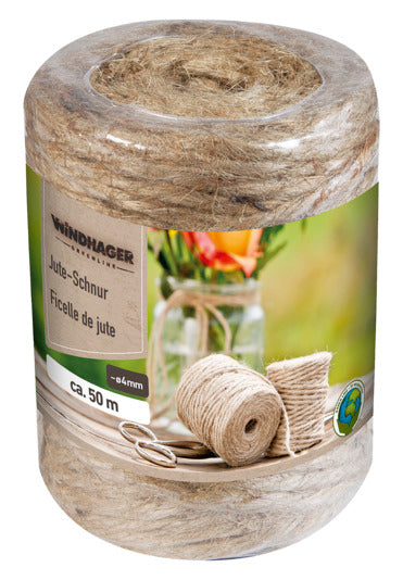 WINDHAGER Juteschnur 4 mm 50 m natur