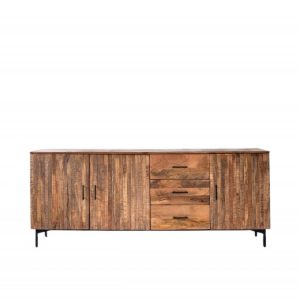 Buffet 3 portes 200 cm BALTHAZAR Bois massif de manguier Buffet 3 portes 200 cm BALTHAZAR Bois massif de manguier