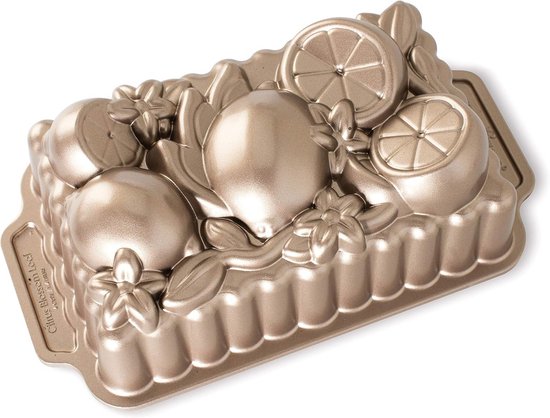 Moule de Cuisson Ovale pour Gâteau et Pain - Aluminium - Motif Floral