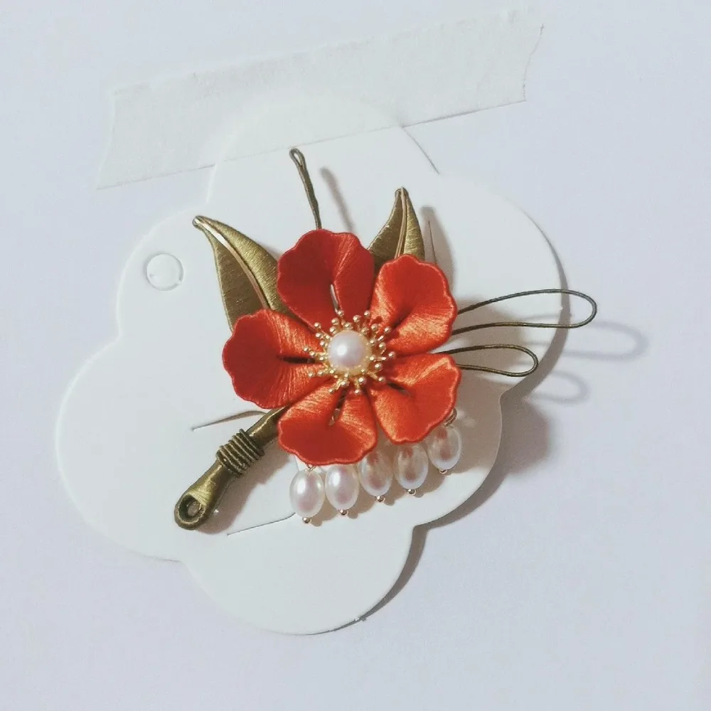 Xianshi Handmade Brooch - Silk Brooch(Chanhua) – Image 2