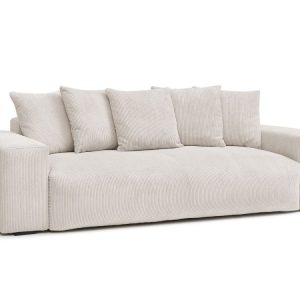 Canape droit fixe 3 places VOLTAIRE velours cotele Canape droit fixe 3 places VOLTAIRE velours cotele