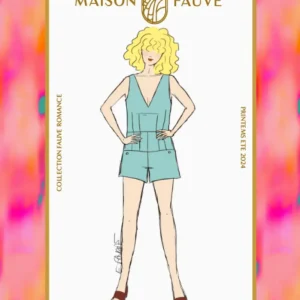 Combishort/Robe Cosmopolitan – Patron papier – Maison Fauve Combishort/Robe Cosmopolitan – Patron papier – Maison Fauve