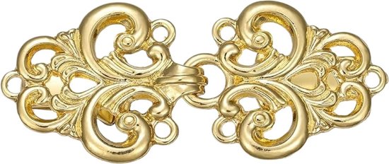 Fako Bijoux® – Fermeture de Gilet Classic – Clip de Gilet – Clip de Gilet – Boucles – Couleur Or