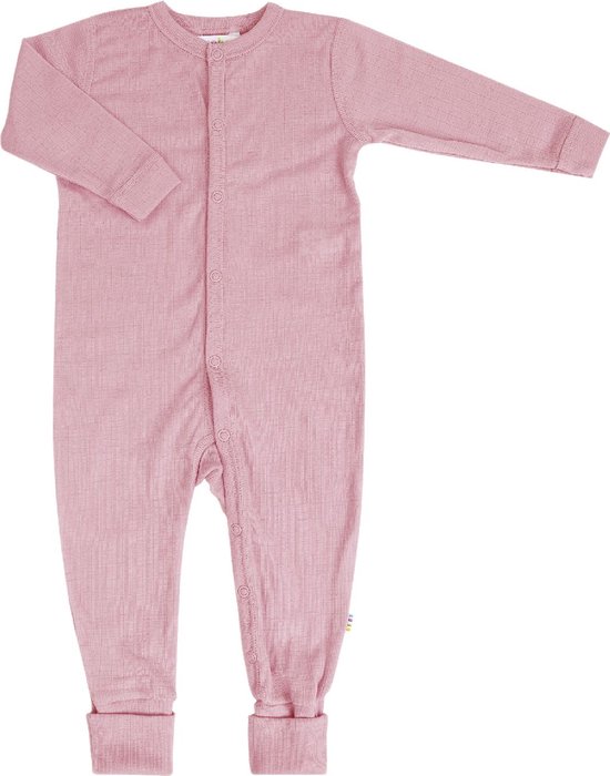 Joha Kinder Bébé Schlafoverall mit Füßen Old Rose-50