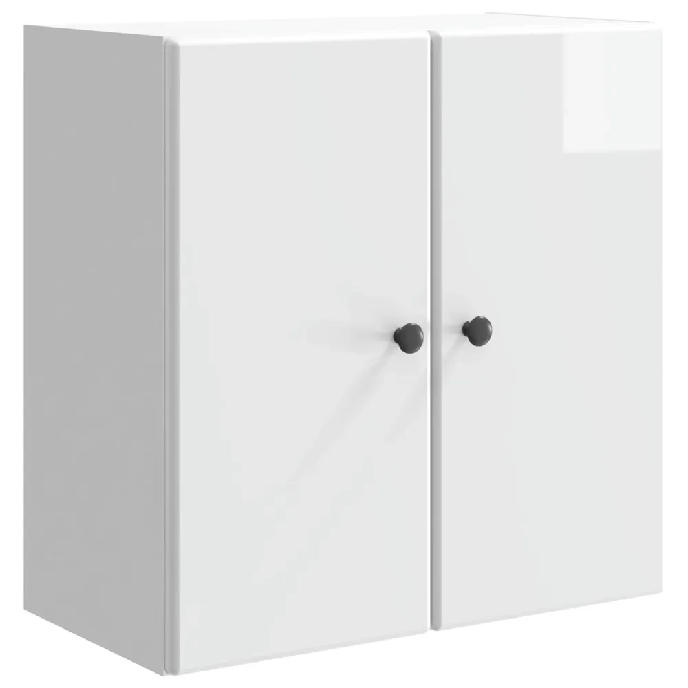 Wall-Mounted Cabinet High Gloss White 59 x 31 x 60 cm