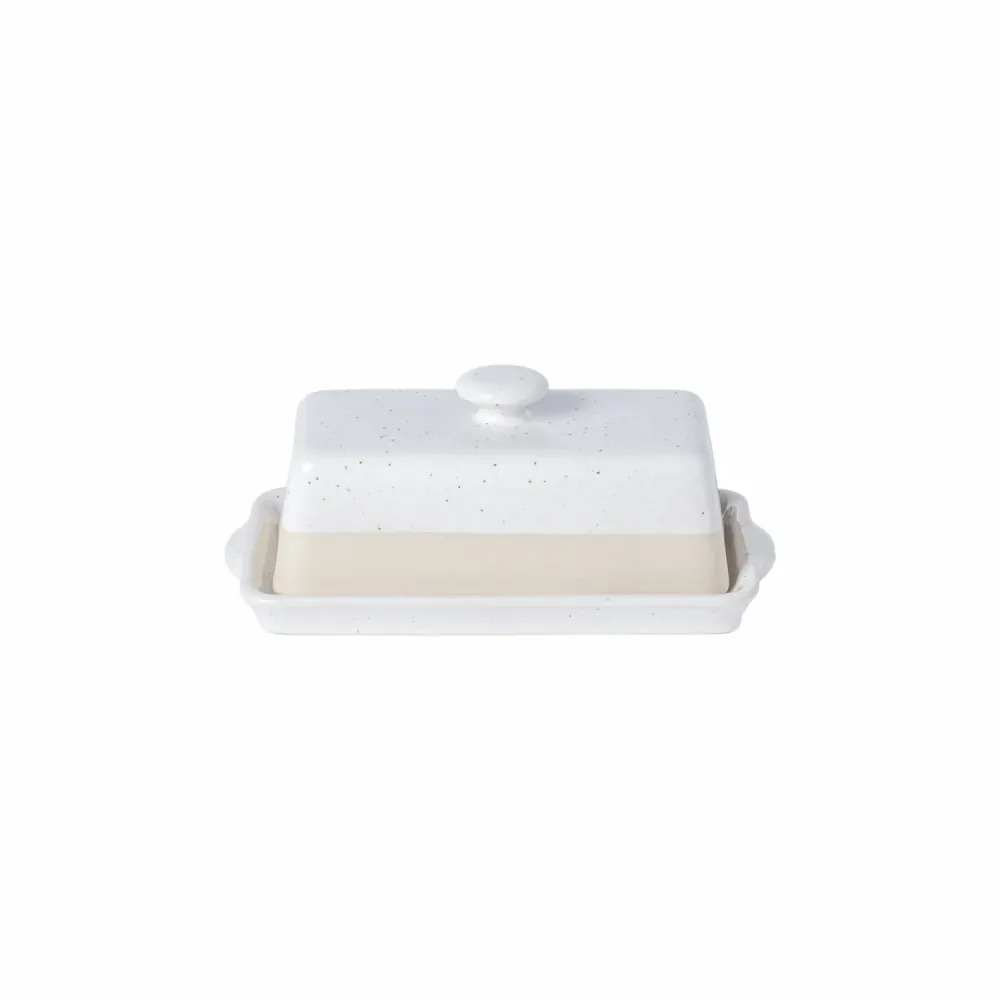 Fattoria Butterschale mit Deckel 18.8x10.7cm H7.7cm weiss