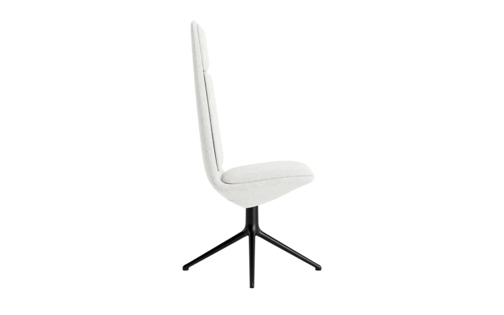 Off Chair Hoch mit Drehgestell 4B schwarze aluminium mit Kissen Hallingdal – Image 3