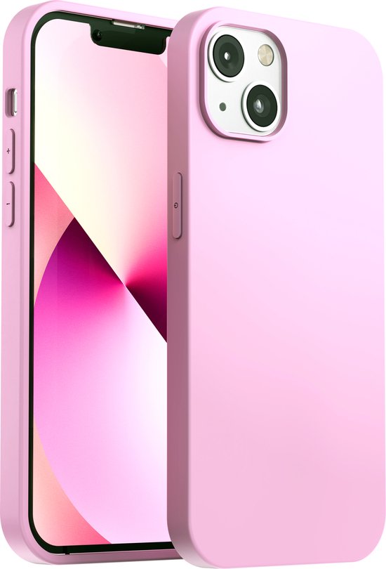 My Case Coque adaptée pour iPhone 13 Rose Case Siliconen Case Cover - iPhone 13 Rose