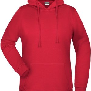 James And Nicholson Femmes / Dames Basic Hoodie (Rouge) James And Nicholson Femmes / Dames Basic Hoodie (Rouge)