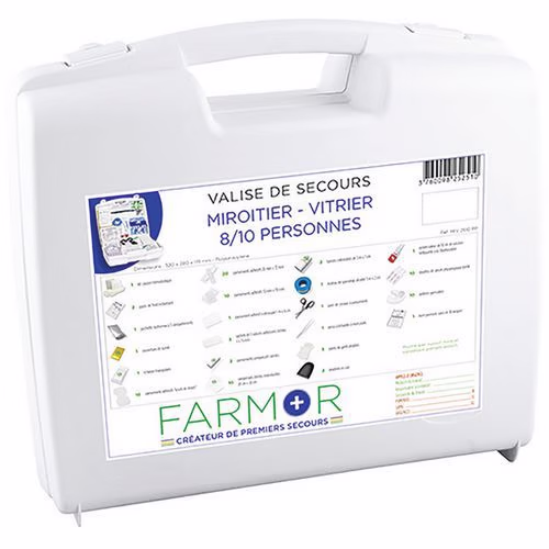Valise de secours Miroitier 10 personnes