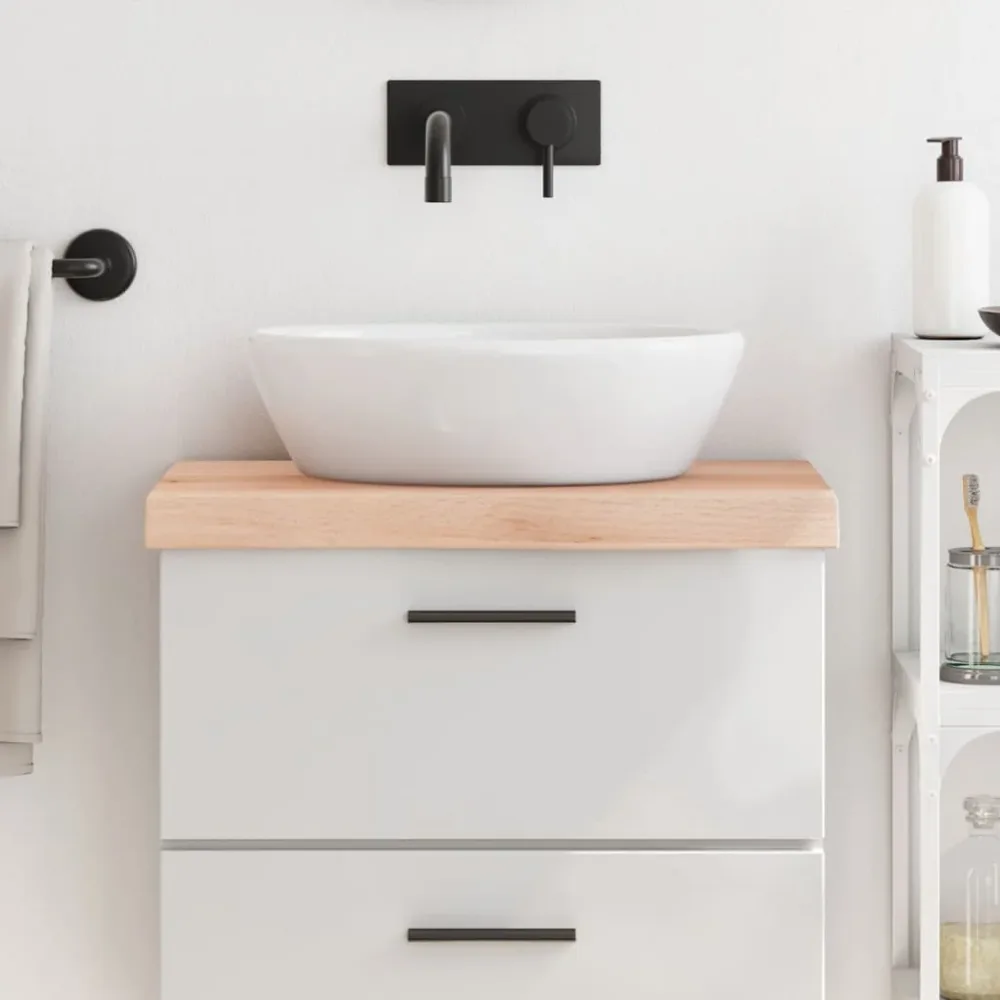 Bathroom Countertop 60x30x(2-6) cm Untreated Solid Wood