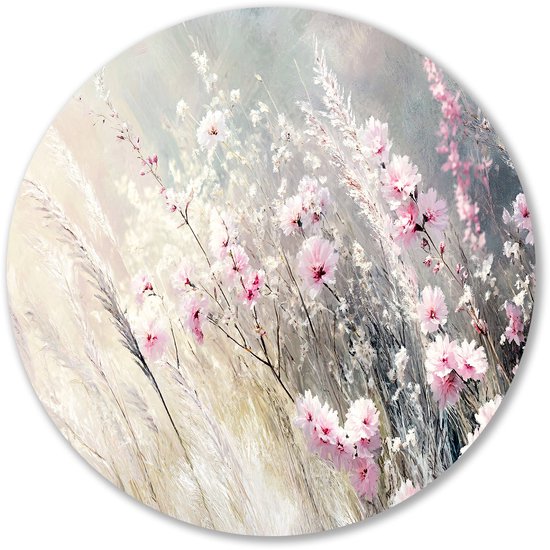 Fleurs rose tendre dans l’herbe – Cercle mural Fleurs – Décoration murale sur fond d’herbes – Impressionnisme – Décoration murale en forex – Application d’art mural – Cercle mural en forex 40×40 cm Fleurs rose tendre dans l’herbe – Cercle mural Fleurs – Décoration murale sur fond d’herbes – Impressionnisme – Décoration murale en forex – Application d’art mural – Cercle mural en forex 40×40 cm