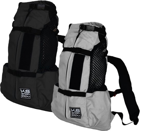 K9 Sport Sack Air 2 - Grand - Gris clair - Sac à dos pour chien 51 58 cm