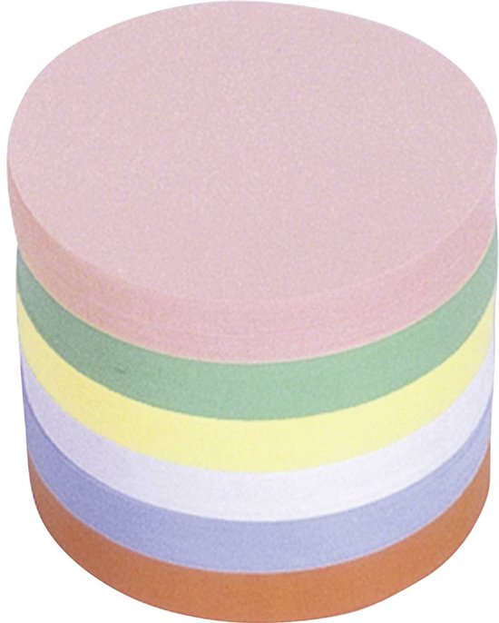 magnetoplan Carte de présentation 6 couleurs Rond 100 mm 500 pièce(s)