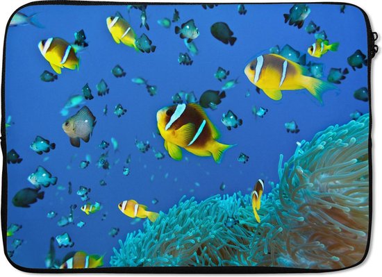 Housse pour ordinateur portable 13 pouces - Poisson - Corail - Groupe - Housse pour ordinateur portable