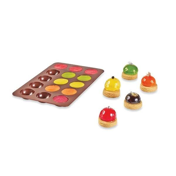 Flexi'plaque silicone 15 mini demi-sphères 3 cm Mathon – Image 2