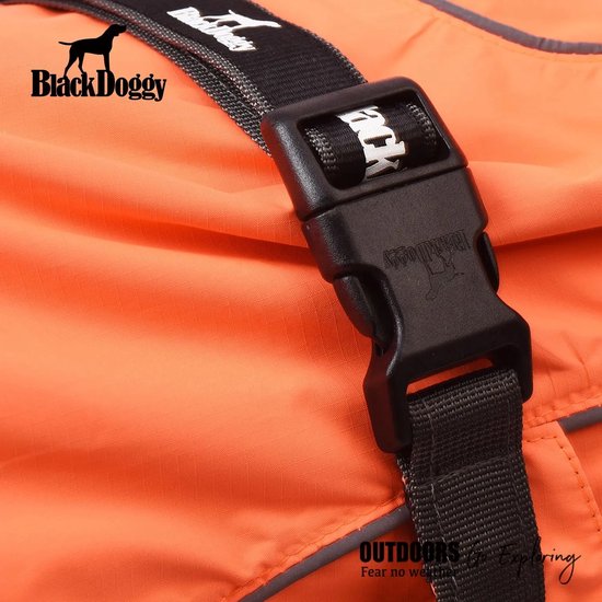 Imperméable pour chien Blackdoggy - léger - qualité supérieure - doublé - vert kaki - S