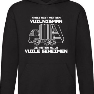 Ne plaisante pas avec un éboueur | Hoodie | secret | gaspillage | déchets encombrants | désordre | saleté | désordre | Unisexe | Pull | Sweat | Capuche | Noir Ne plaisante pas avec un éboueur | Hoodie | secret | gaspillage | déchets encombrants | désordre | saleté | désordre | Unisexe | Pull | Sweat | Capuche | Noir
