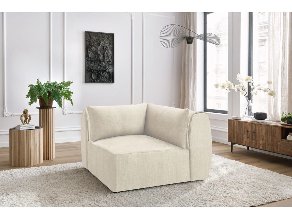 Angle pour canape modulable JEANNE tissu velours – Image 2