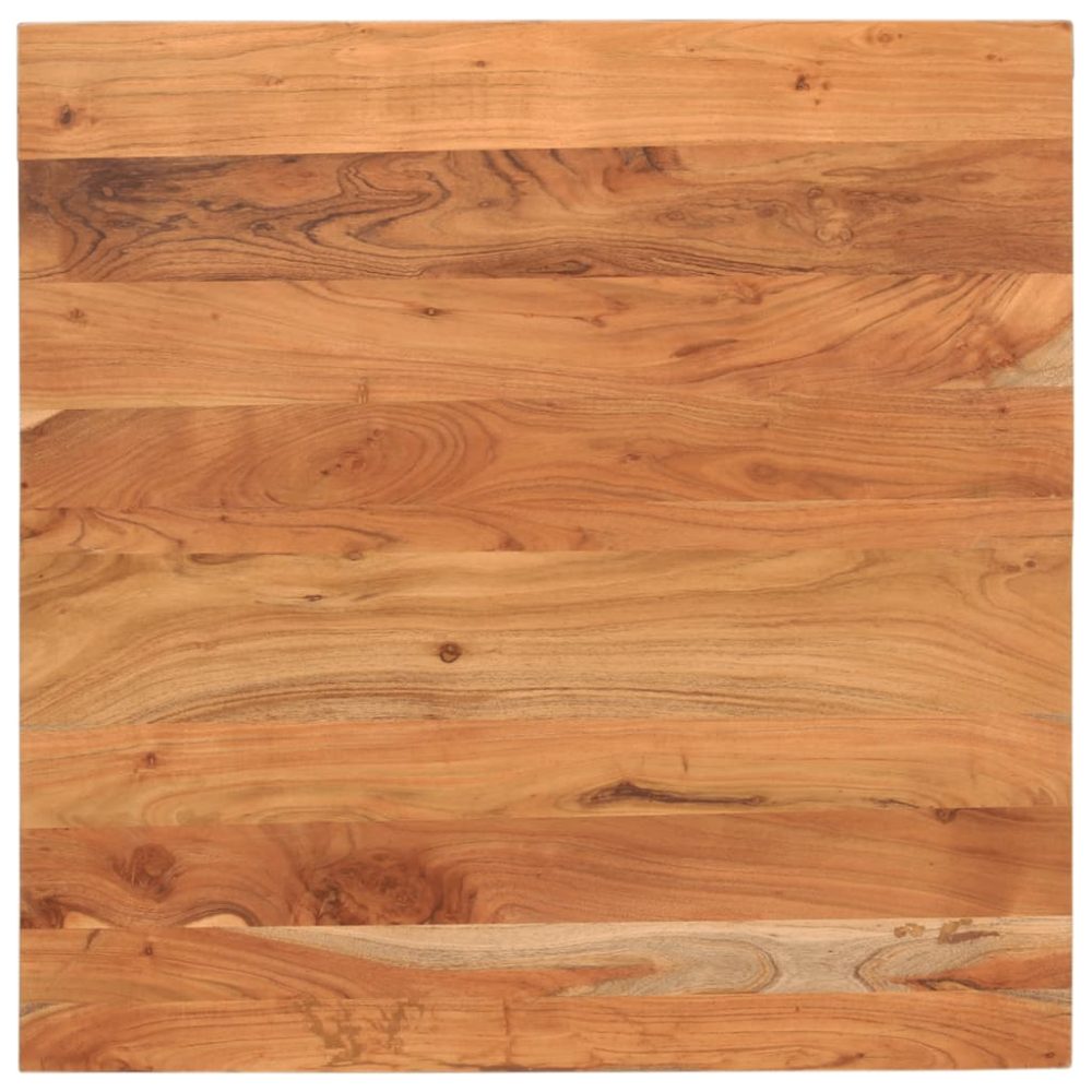 Table Top 70x70x3.8 cm Square Solid Wood Acacia