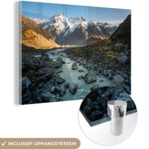 Hooker Valley à Aoraki / Mount Cook National Park en Nouvelle-Zélande Plexiglass 120×80 cm – Tirage photo sur Glas (décoration murale en plexiglas) Hooker Valley à Aoraki / Mount Cook National Park en Nouvelle-Zélande Plexiglass 120×80 cm – Tirage photo sur Glas (décoration murale en plexiglas)
