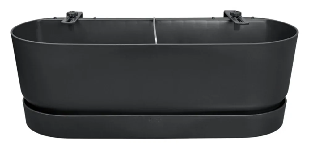 ELHO Balkonkasten Greenville easy balcony living black 52x21x19 cm