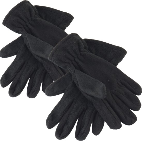 Gants polaires HIXA - 2 pièces - Zwart - Polyester - homme - femme - Hiver