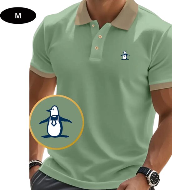 Livano Polo de Golf Homme - T-shirt - Vêtements de Golf - Golf - Accessoires de Golf - Polo - Vert clair - Taille M