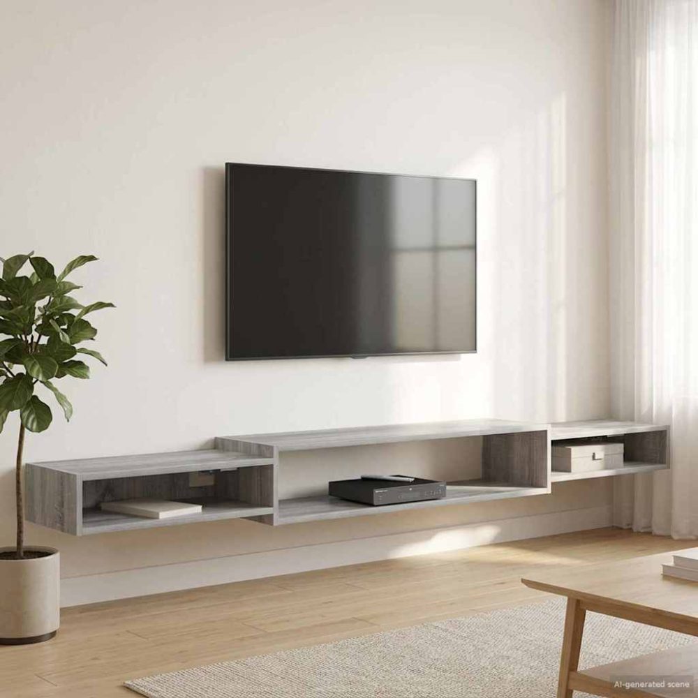 Wall-mounted TV Cabinet Wall-Mounted Grey Sonoma Wall-mounted TV Cabinet Wall-Mounted Grey Sonoma