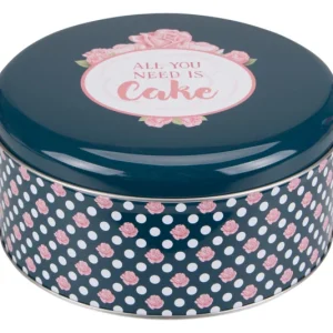STÄDTER Gebäckdose All you need is Cake ø 16.5×8 cm bunt rund STÄDTER Gebäckdose All you need is Cake ø 16.5×8 cm bunt rund