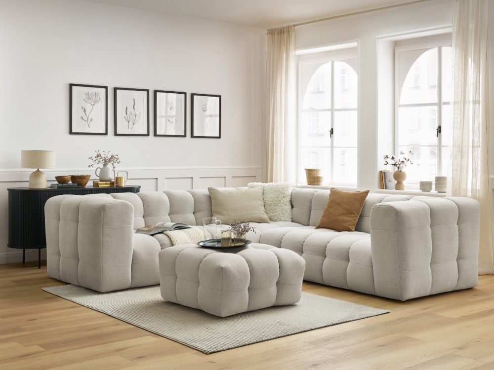 Canape d'angle reversible CLOUD avec pouf – Image 2
