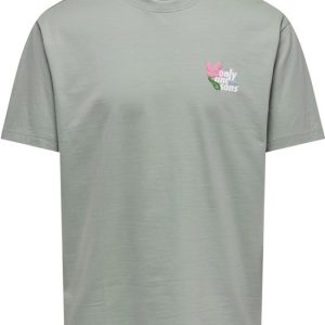 Only & Sons T-shirt Onsfleuri Life Flower Rlx Ss Tee 22037619 Iceberg Green/flowers Hommes Taille – M Only & Sons T-shirt Onsfleuri Life Flower Rlx Ss Tee 22037619 Iceberg Green/flowers Hommes Taille – M