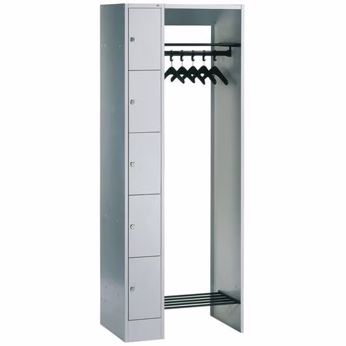 Vestiaire à casier et penderie