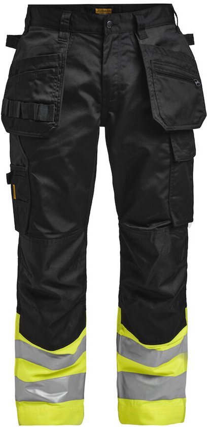 Jobman 2513 Pantalon Hi visibilité HP 65251320 - Zwart/ Jaune - D100
