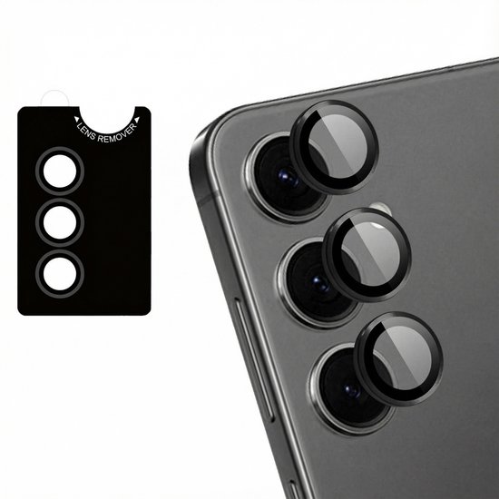 imoshion 2 Pack Protecteur lens d'appareil photo - Protecteur d'écran adapté pour Samsung Galaxy S25 - Zwart