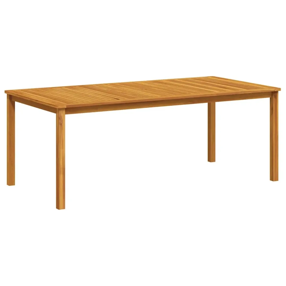 Garden Table 200x100x74 cm Solid Acacia Wood – Image 3