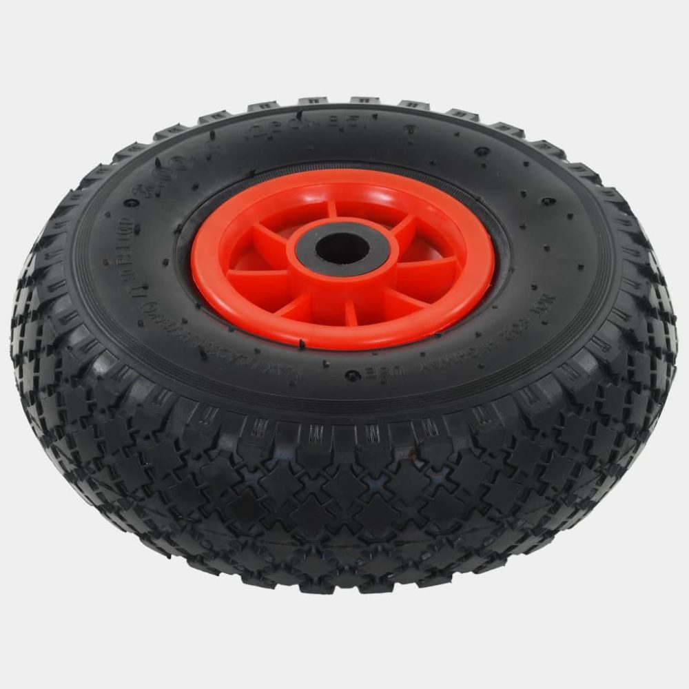 Sack Truck Wheels 4 pcs Rubber 3.00-4 (245x82) – Image 3