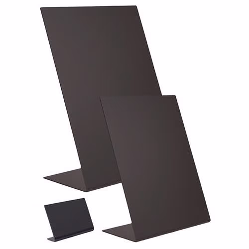 Lot de 5 ardoises de table en acrylique en forme de L – Image 2
