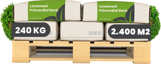 Farine de lave de Eifel Primeval Rock (12x = 240Kg – Pour 2400m2) Organifer