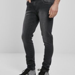 Pantalon Urban Classics -30/32 pouces- Slim Fit Zip Zwart Pantalon Urban Classics -30/32 pouces- Slim Fit Zip Zwart