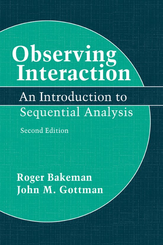 Observing Interaction An Introduction to Sequential Analysis