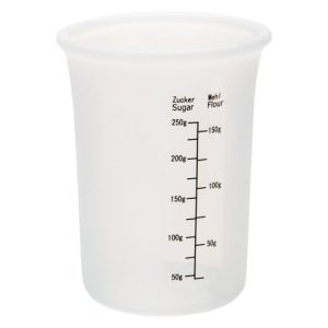 STÄDTER Messbecher 250 ml ø 8×11 cm transparent Silikon STÄDTER Messbecher 250 ml ø 8×11 cm transparent Silikon