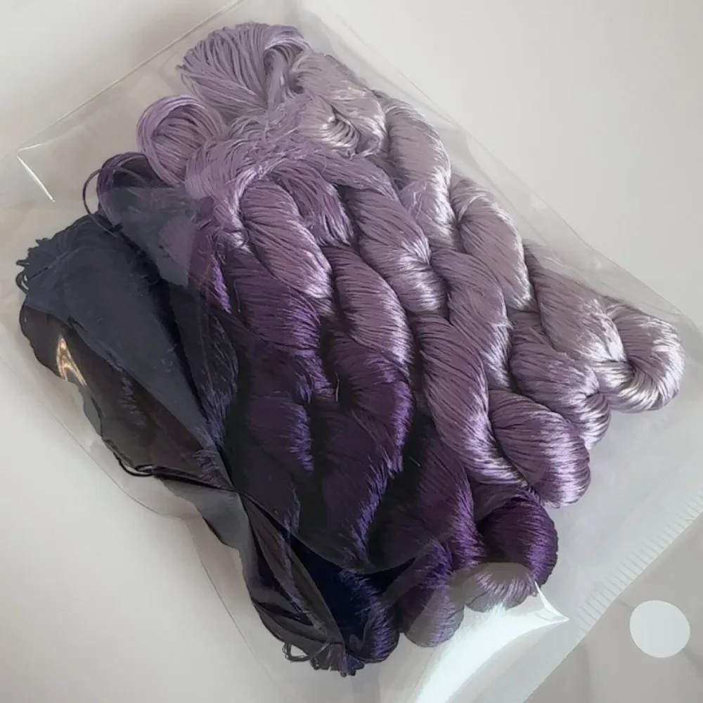 80m Suzhou Embroidery Untwisted Mulberry Silk Thread(#115 80m*6) - Ronghua Threads