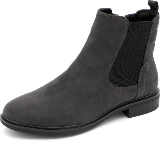 Jana Bottine Chelsea Femme 25369-207 Gris Foncé - Largeur H - Taille 42