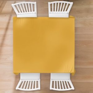 Nappe – Nappe – 120×120 cm – Jaune ocre – Automne – Intérieur – Intérieur et Extérieur Nappe – Nappe – 120×120 cm – Jaune ocre – Automne – Intérieur – Intérieur et Extérieur