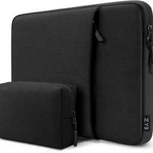 Housse de laptop 15,6 pouces, étui étanche, sacoche pour laptop, 15,6 pour ordinateur portable 15 pouces, Lenovo, Thinkpad, HP, Acer, Dell, Surface laptop, 2025-2019, MacBook Pro 16, M4-M1, noir
