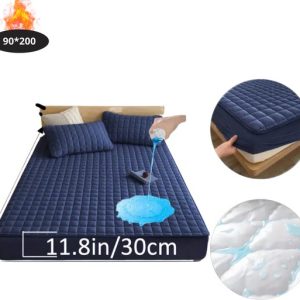 Hoeslaken -housse imperméable Bovista – Beddengoed – Drap-housse – Lit – Bleu foncé 90×200 Hoeslaken -housse imperméable Bovista – Beddengoed – Drap-housse – Lit – Bleu foncé 90×200